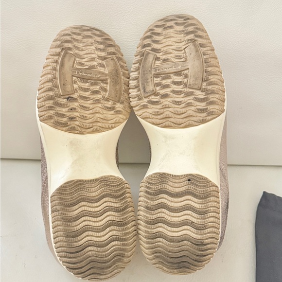 Hogan pink rose gold interactive/women’s  leather shoes sneakers - Picture 8 of 9